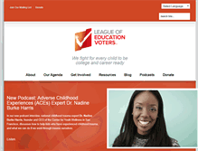 Tablet Screenshot of educationvoters.org